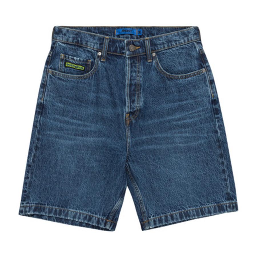 DC Shoes Worker Baggy Denim Shorts - Stone Indigo