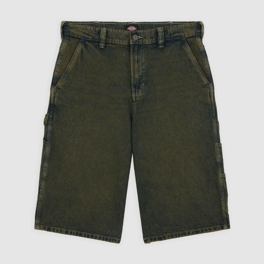 Dickies Loose Denim Painter Shorts - Light Grey