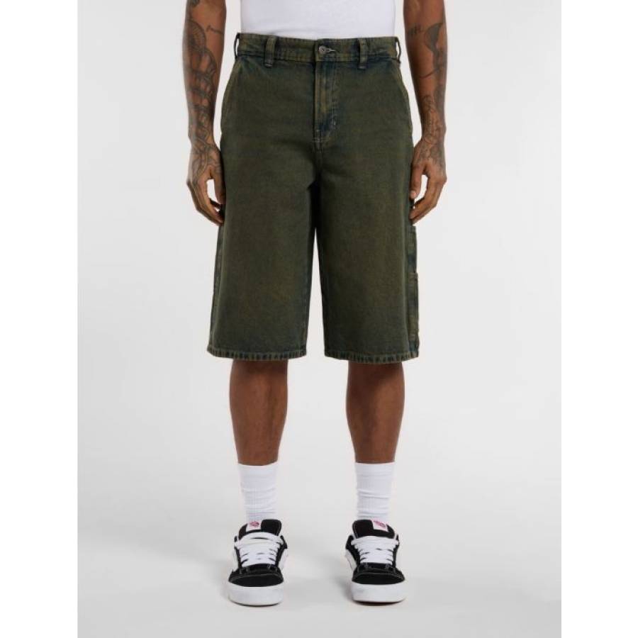 Dickies Loose Denim Painter Shorts - Light Grey