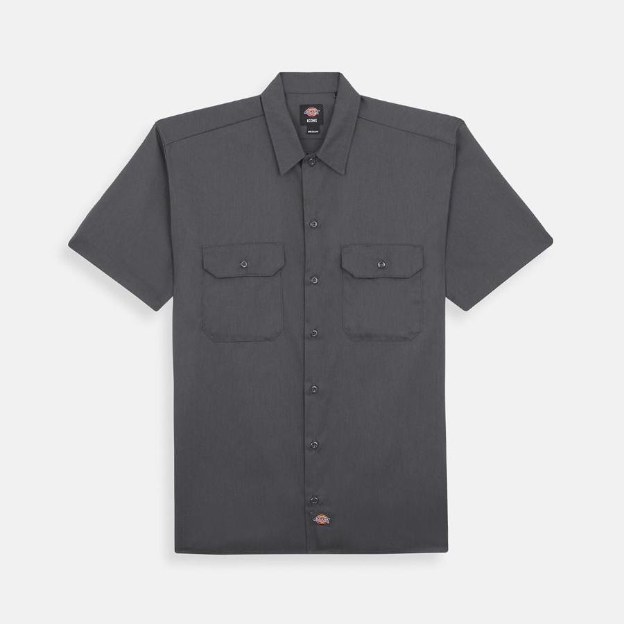 Dickies Short Sleeve Work Shirt - Charcoal