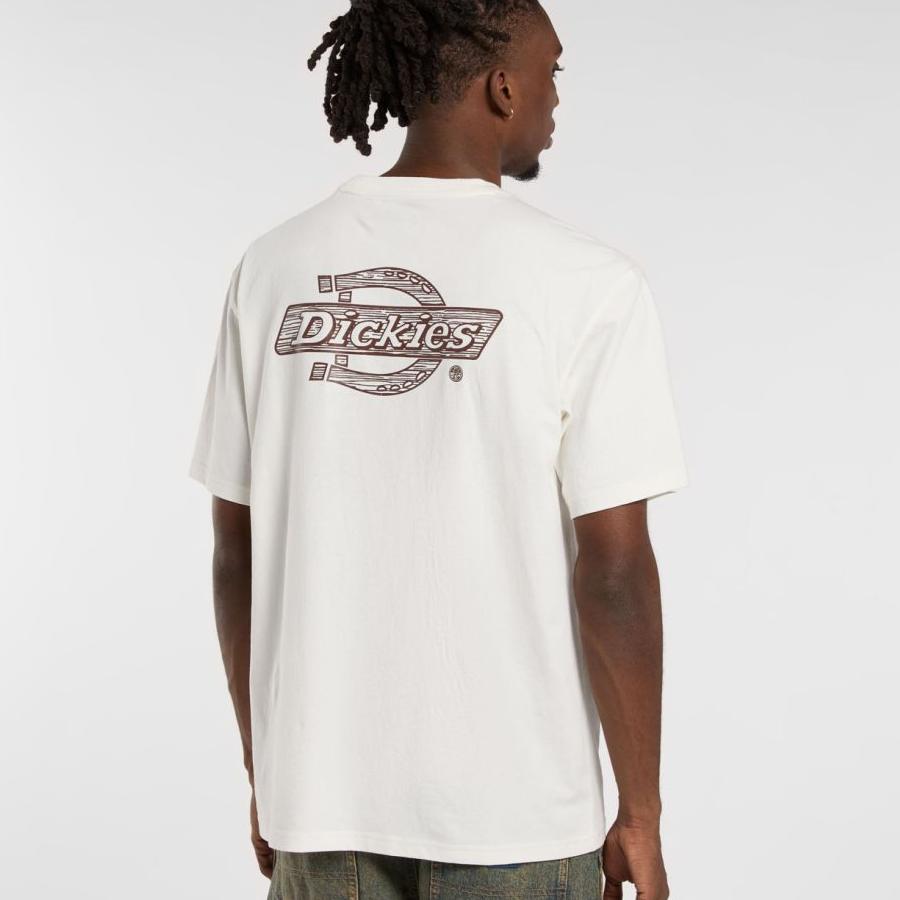 Dickies Wood Logo T-Shirt - Egret