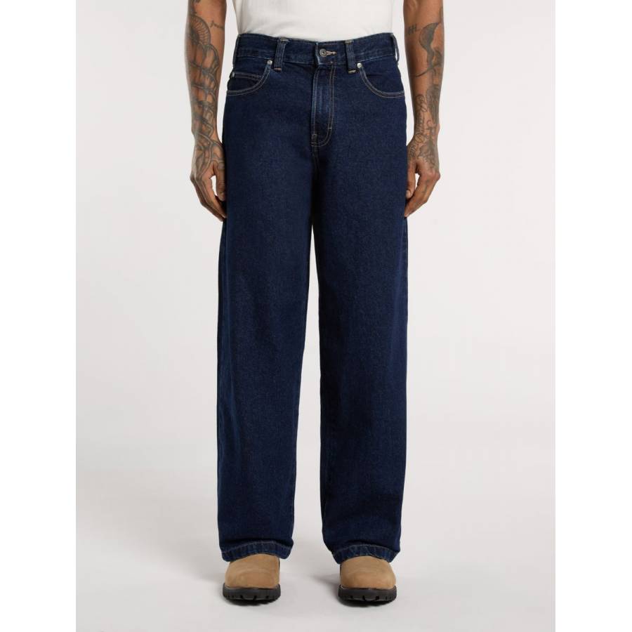 Dickies Hilham Extra Loose Straight Jeans - Dark Indigo