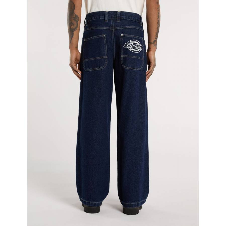 Dickies Hilham Extra Loose Straight Jeans - Dark Indigo