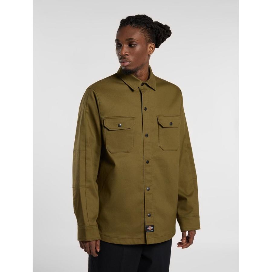 Dickies Mike Anderson Lined Duck Shacket - Dark Olive