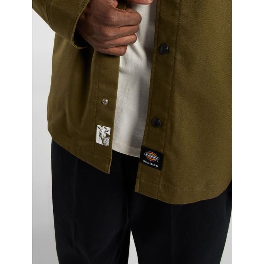 Dickies Mike Anderson Lined Duck Shacket - Dark Olive