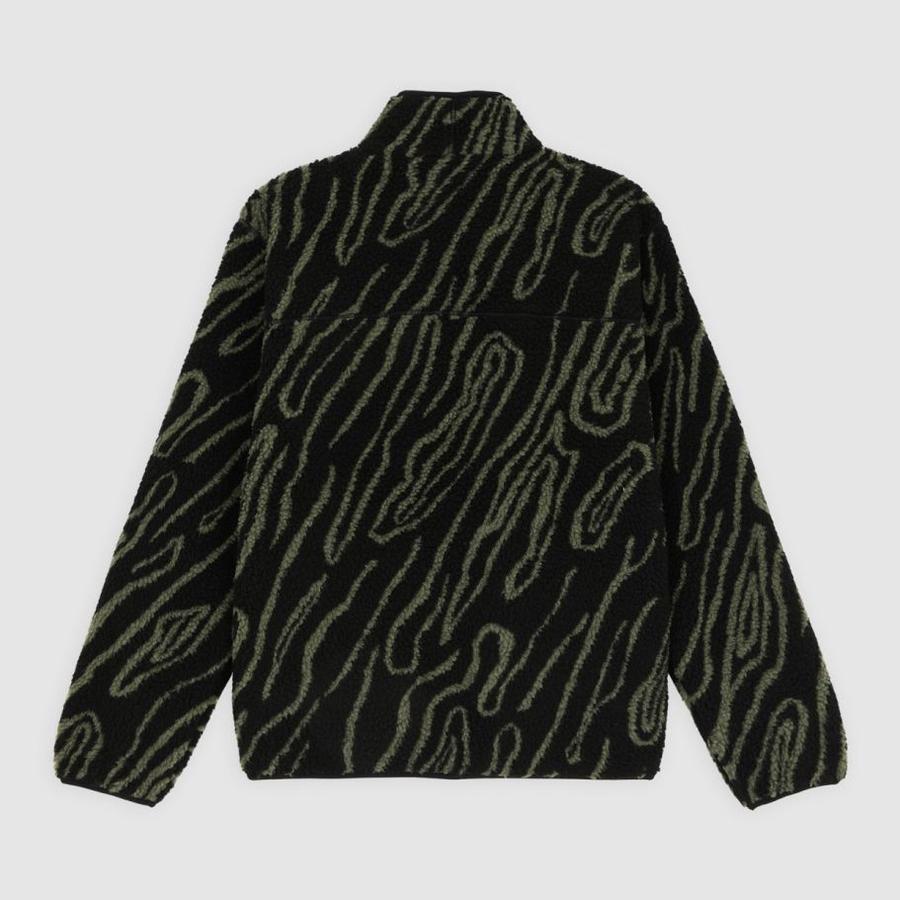Dickies Mount Hope Printed Fleece Jacket - Black