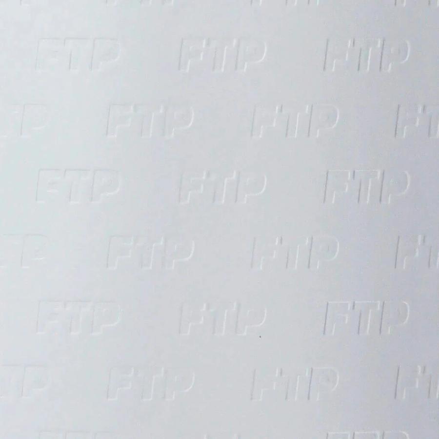FTP Debossed Logo White Deck - 8.5