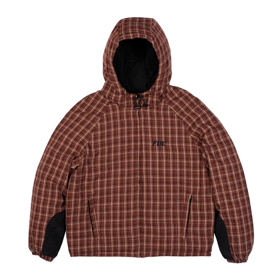 FUC Flannel Puffer Jacket - Brown