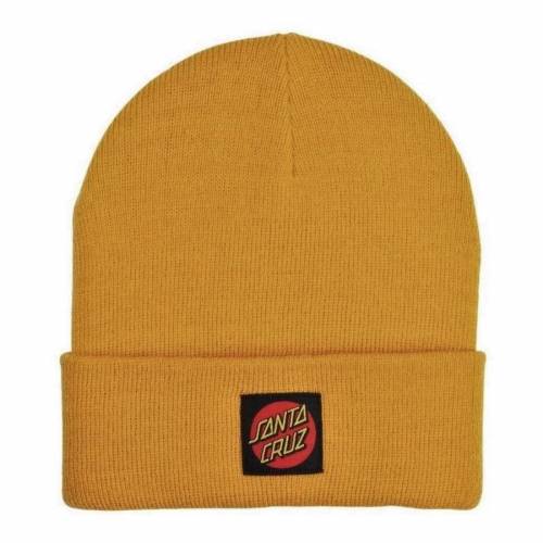 Santa Cruz Classic Label Beanie - Mustard