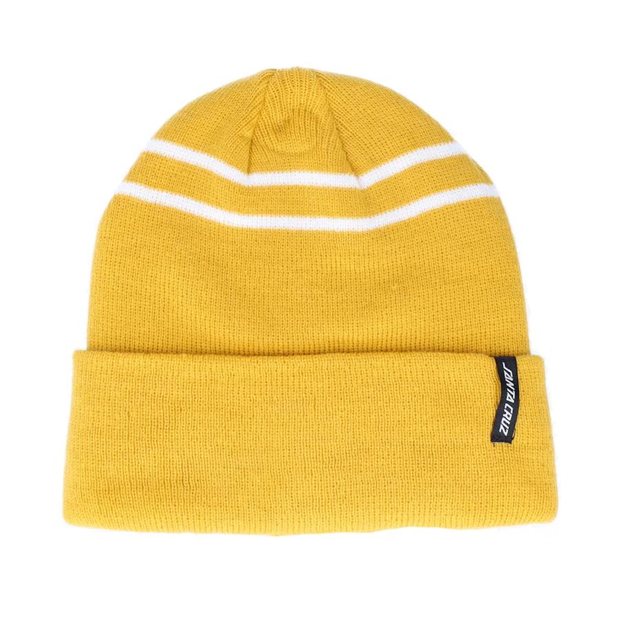 Santa Cruz Double Stripe Beanie - Mustard