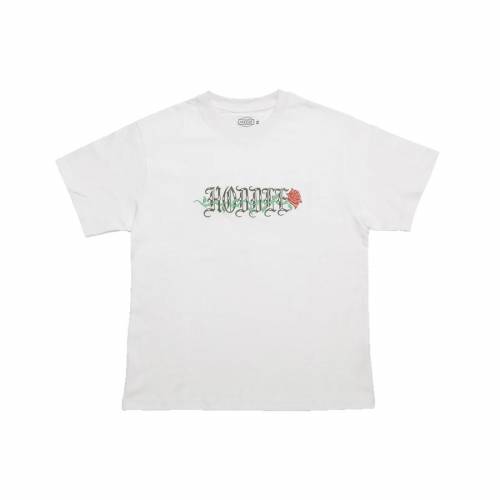 Hoddle Rose Embroidery T-Shirt - White