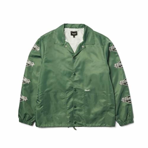 HUF X Thrasher Logo Jacket - Forest Green
