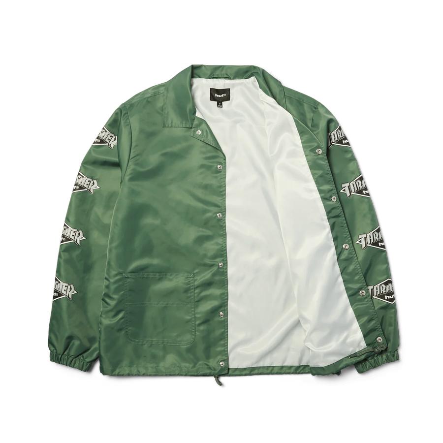 HUF X Thrasher Logo Jacket - Forest Green