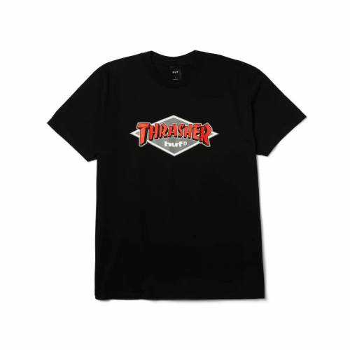 HUF X Thrasher Logo T-Shirt - Black