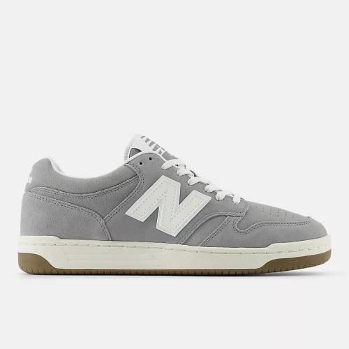 New Balance 480 Shoes - Grey / Sea Salt / White