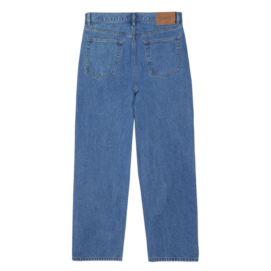 Obey Classic Baggy Denim Pant - Medium Stonewash L...