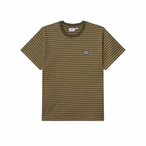 Obey Est. Works Eyes Stripe T-Shirt - Grape Leaf