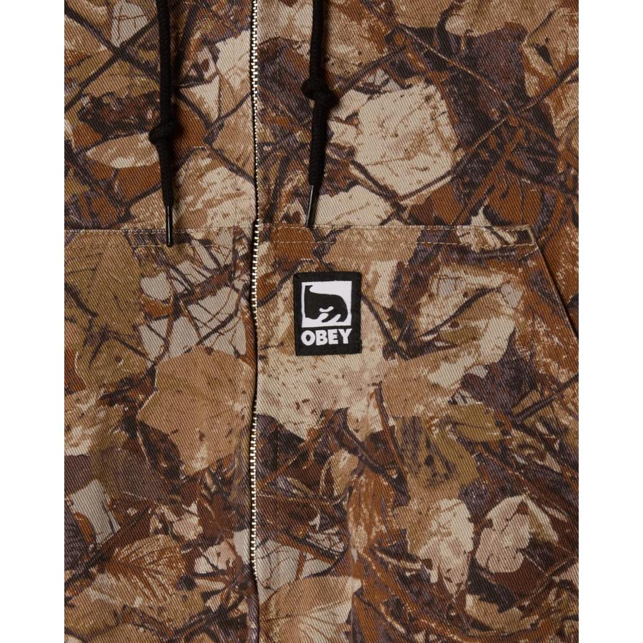 Obey Glen Zip Up Jacket - Fence Camo Multi