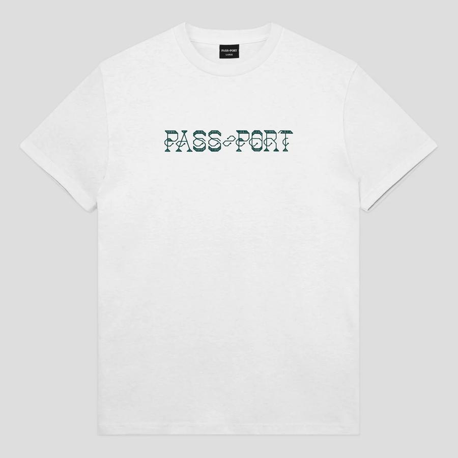 Pass Port Needlework T-Shirt - White