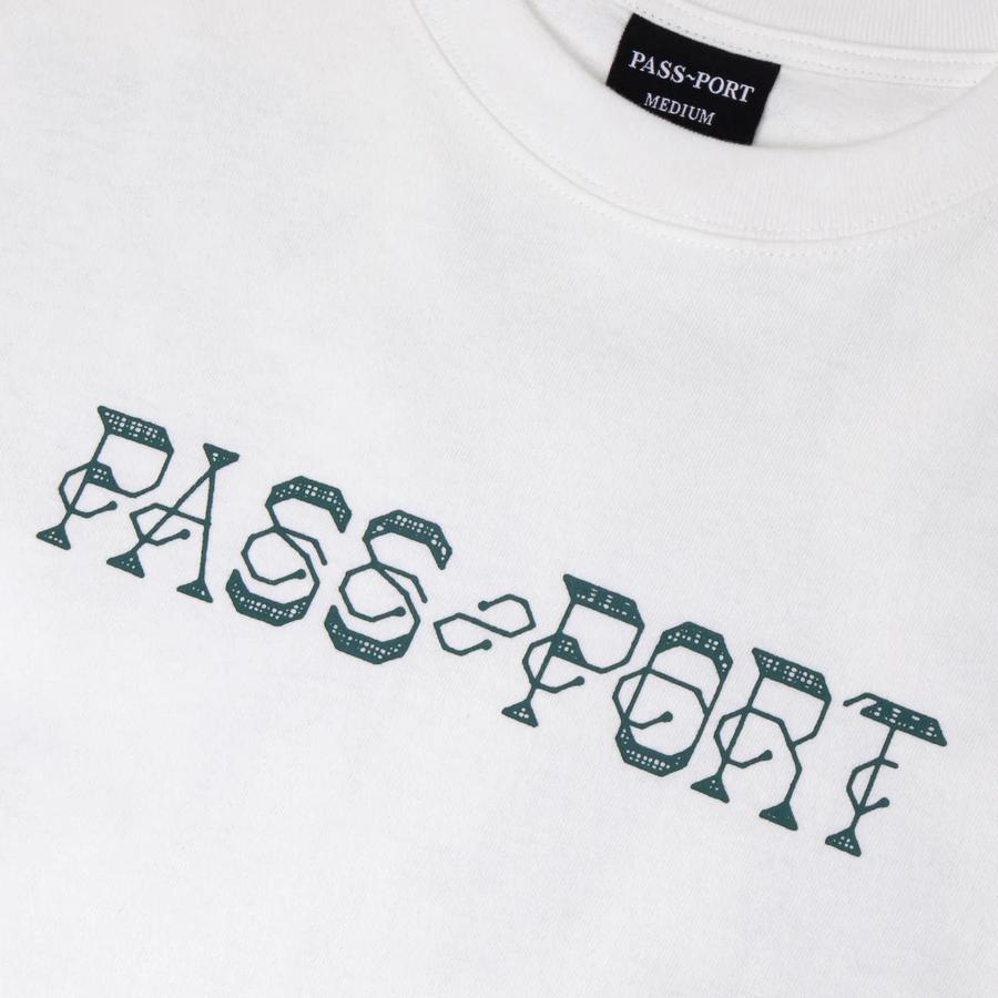 Pass Port Needlework T-Shirt - White