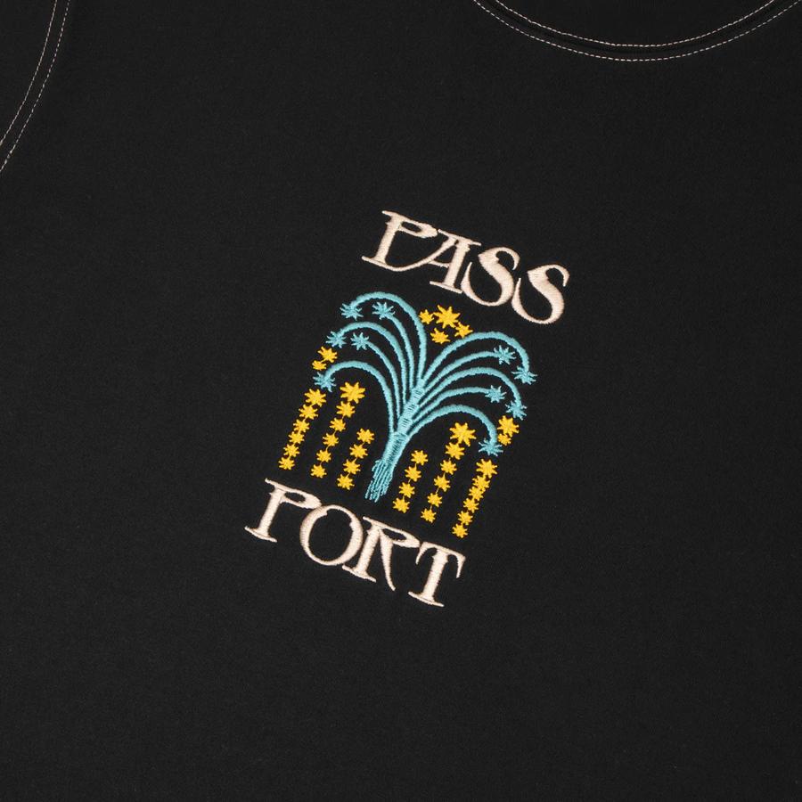 Pass Port Roman Candle T-Shirt - Black