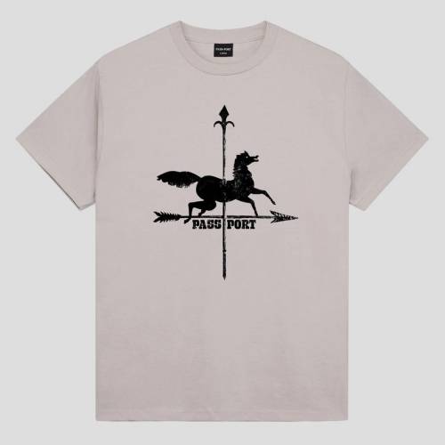 Pass Port Weathervane T-Shirt - Stone