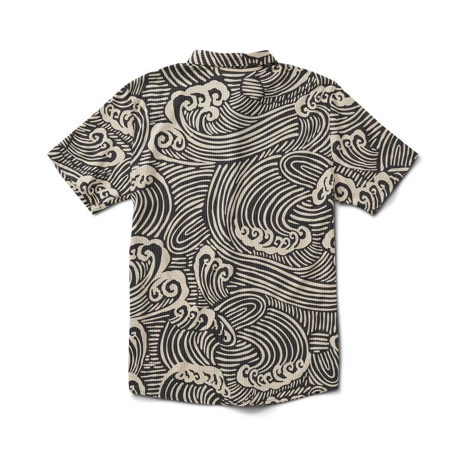 Roark Bless Up Breathable Stretch Shirt - Black Wave