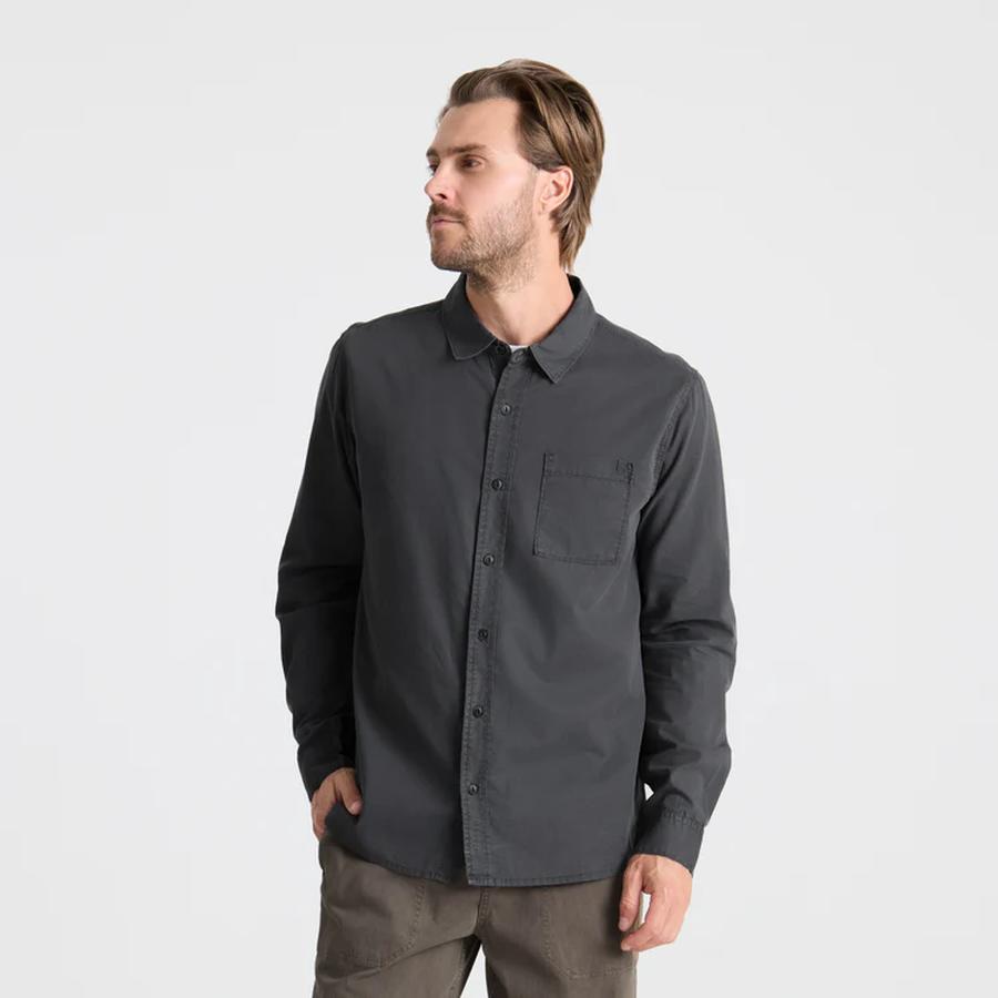 Roark Made To Fade LS Shirt - Washed Charcoal