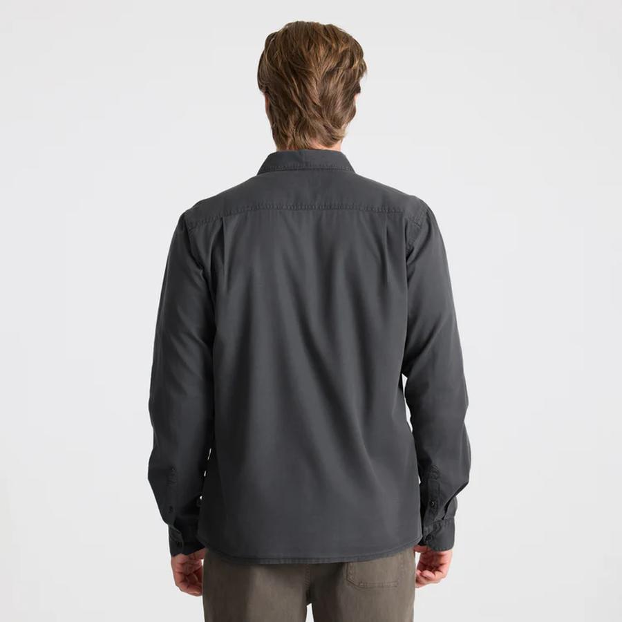 Roark Made To Fade LS Shirt - Washed Charcoal