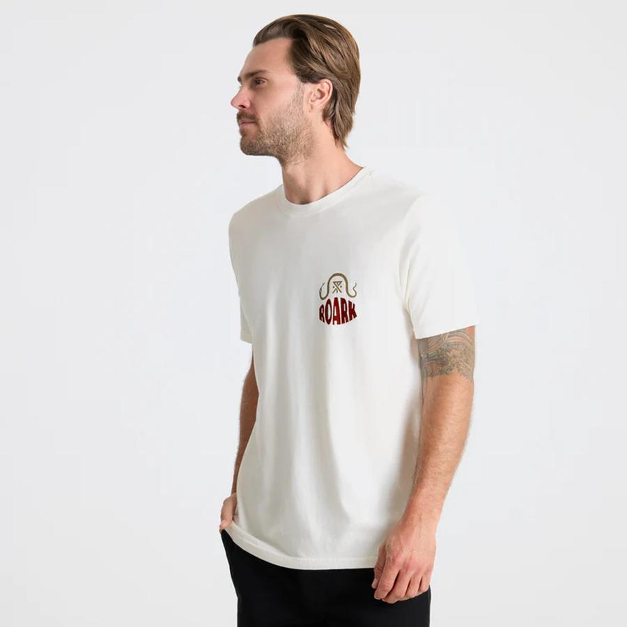 Roark Palm Snake T-Shirt - Off White