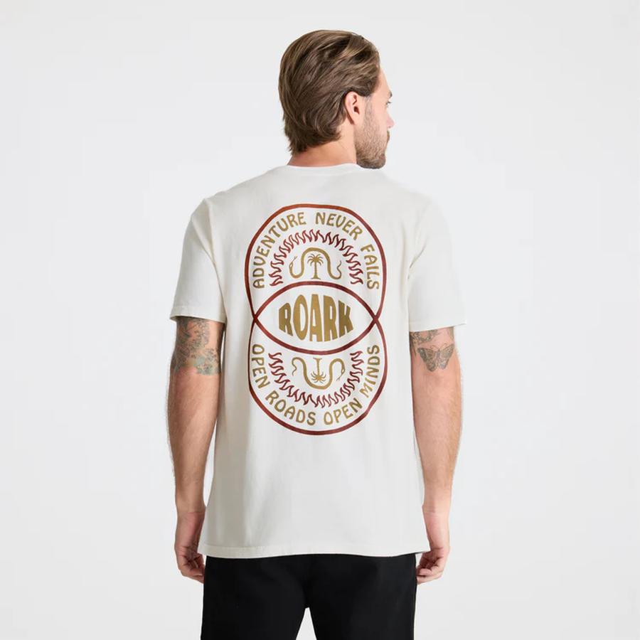Roark Palm Snake T-Shirt - Off White