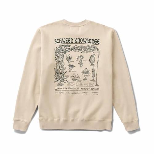 Roark Seaweed Knowledge Crewneck - Fossil