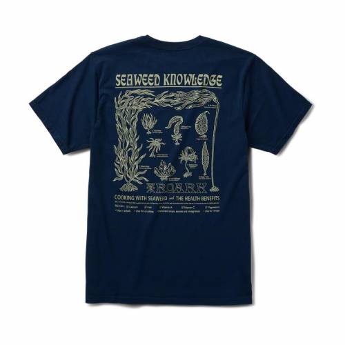 Roark Seaweed Knowledge T-Shirt - Navy