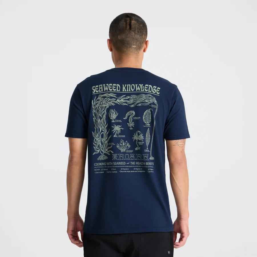 Roark Seaweed Knowledge T-Shirt - Navy