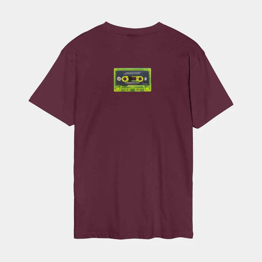 Santa Cruz Reason For Living Mixtape T-Shirt - Dark Cherry