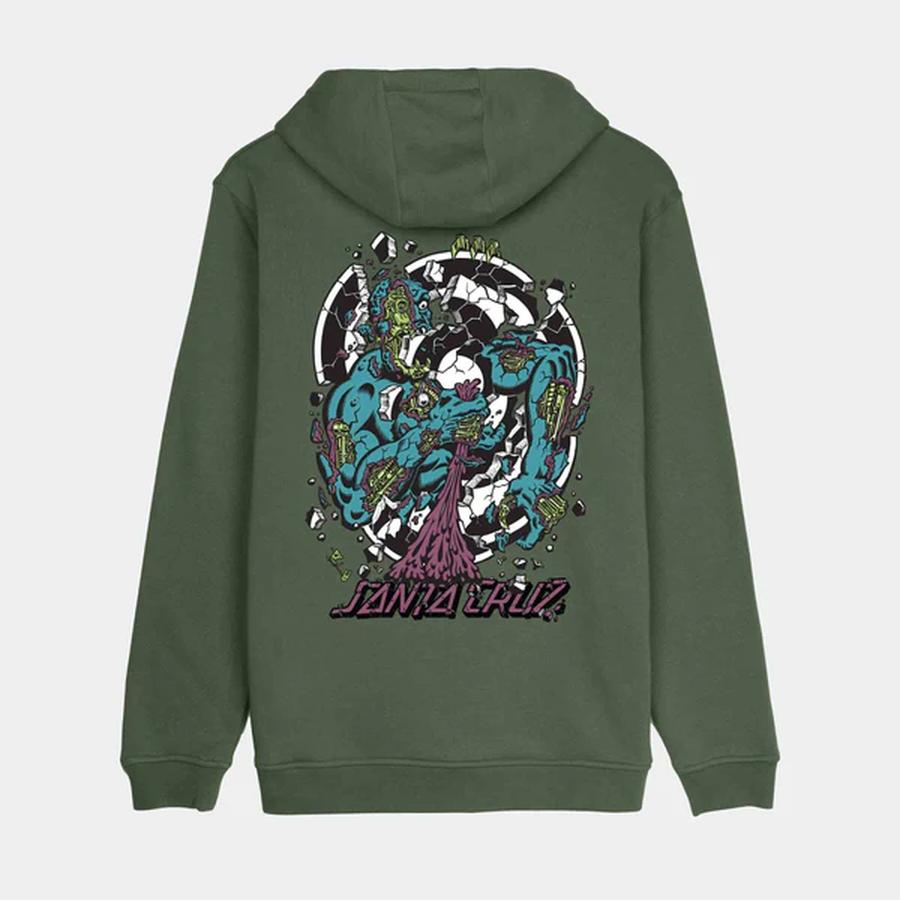 Santa Cruz Roskopp Dissect Strip Hoodie - Dark Mos...