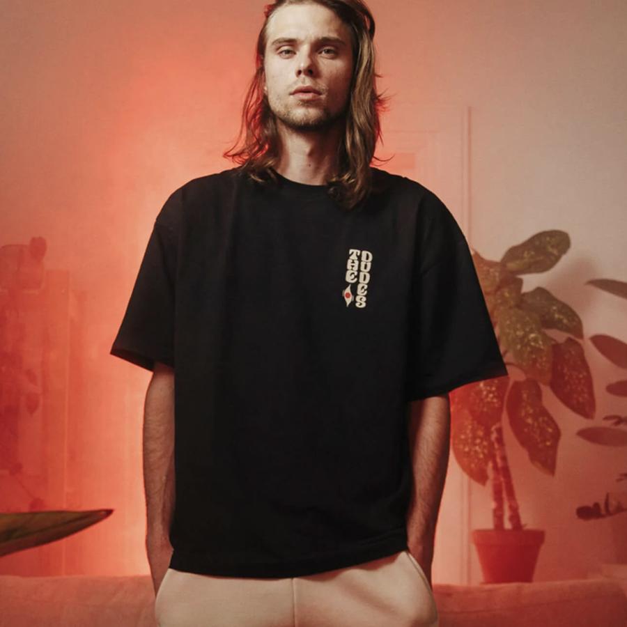 The Dudes Kurt T-Shirt - Caviar