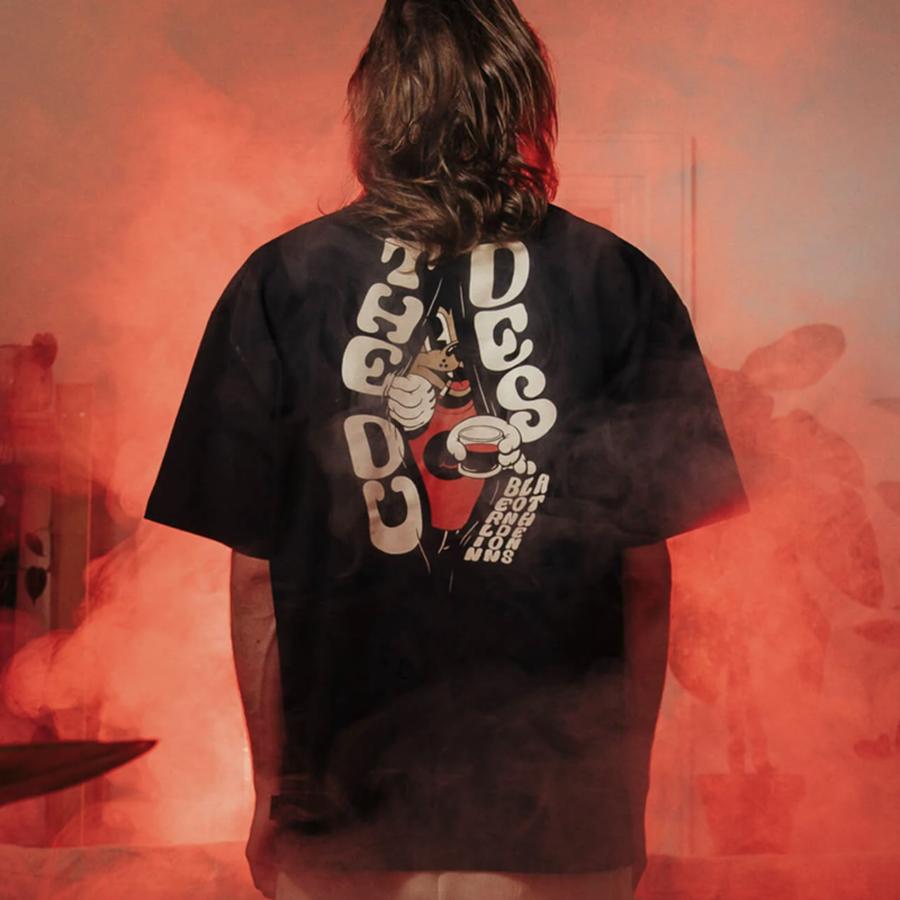 The Dudes Kurt T-Shirt - Caviar