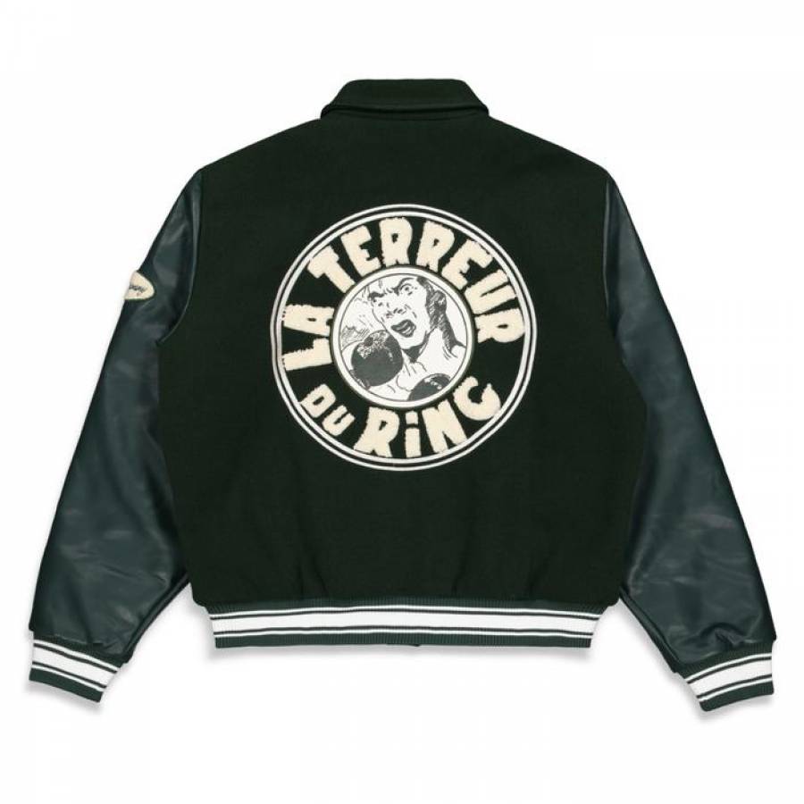 The Loose Company La Terreur Du Ring Varsity Jacket - Dark Green