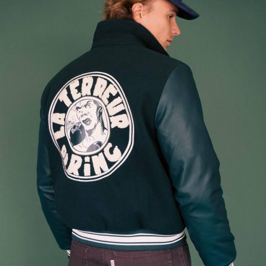 The Loose Company La Terreur Du Ring Varsity Jacket - Dark Green