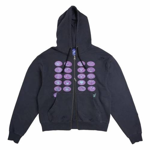 Token How I Feel Zip Hoodie - Black Light Distress Wash
