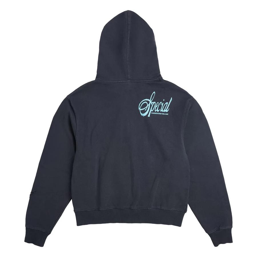 Token How I Feel Zip Hoodie - Black Light Distress Wash