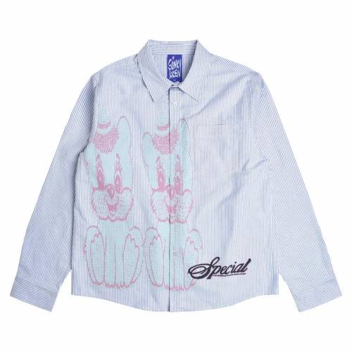 Token Puppy World Shirt - Blue Stripes