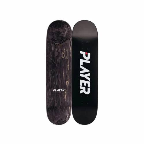 Player Skateboards Player Black Deck - 8.13
