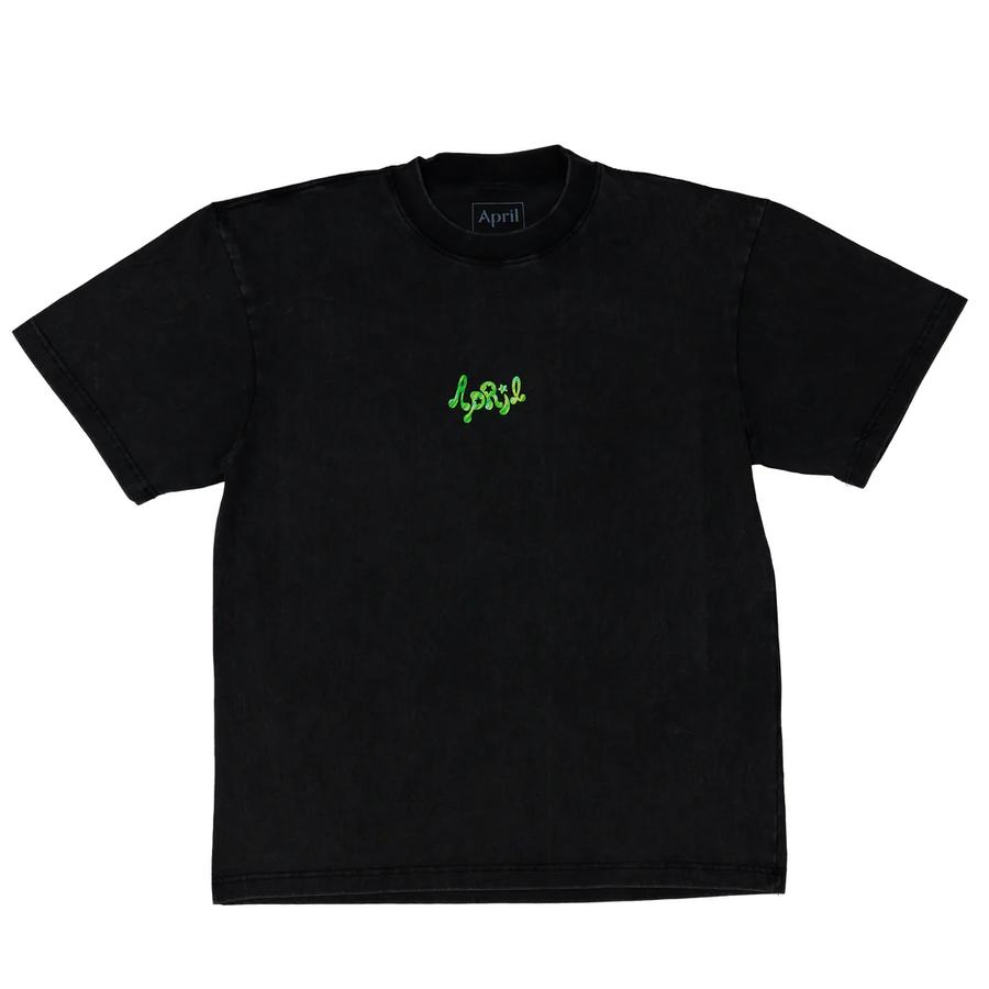 April Skateboards Mushroom By Ema Gaspar T-Shirt - Vintage Black