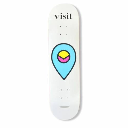 Visit Skateboarding Logo Deck - 8.25
