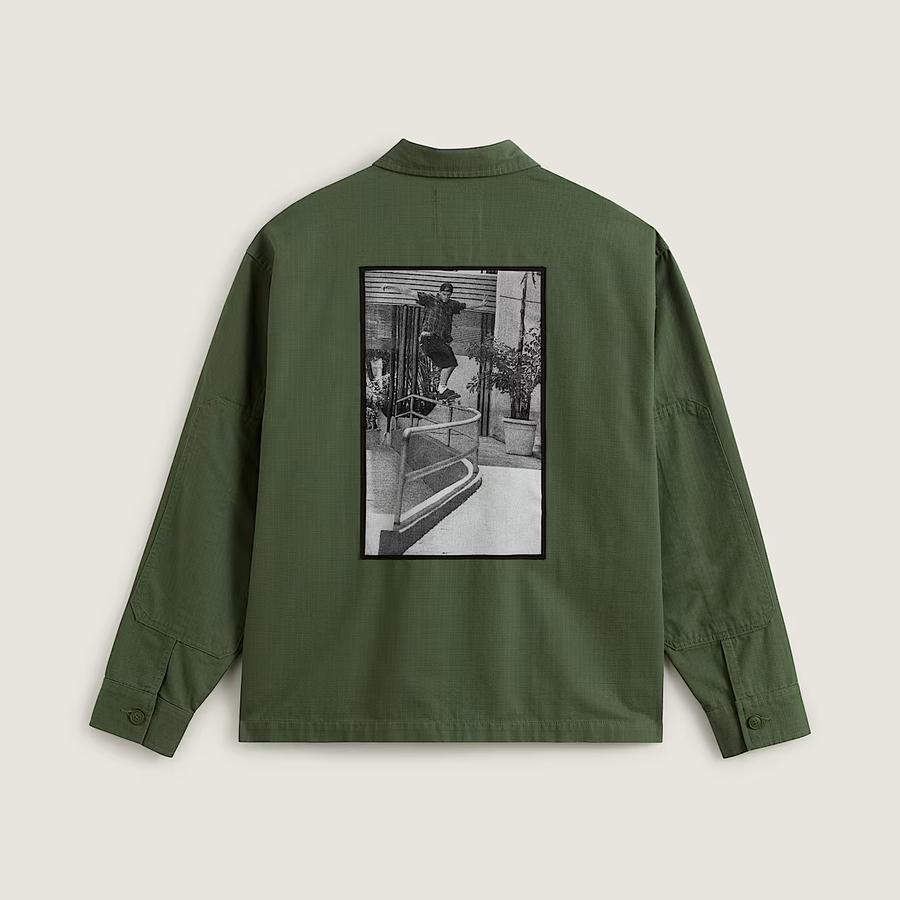 Vans Atiba Skate Military Shirt - Green