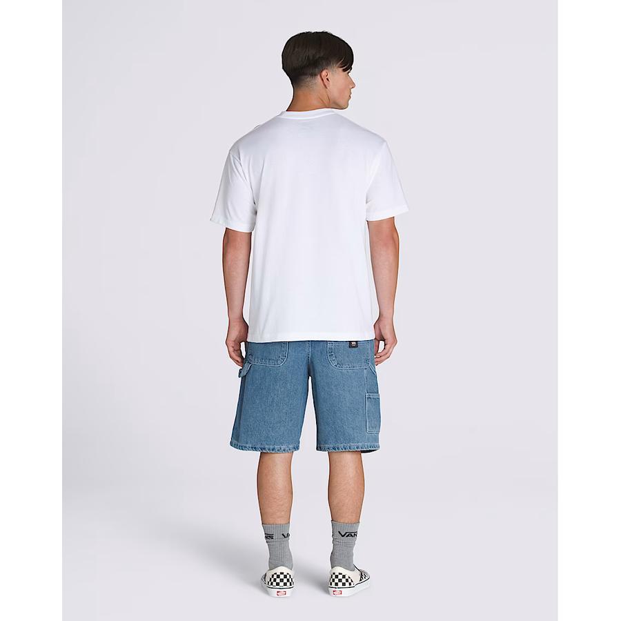 Vans Drill Chore Loose Denim Shorts - Stonewash Blue