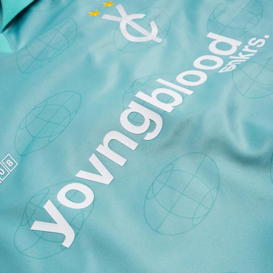 Yovngblood Snkrs X Collective YC Jersey - Azul Turquesa