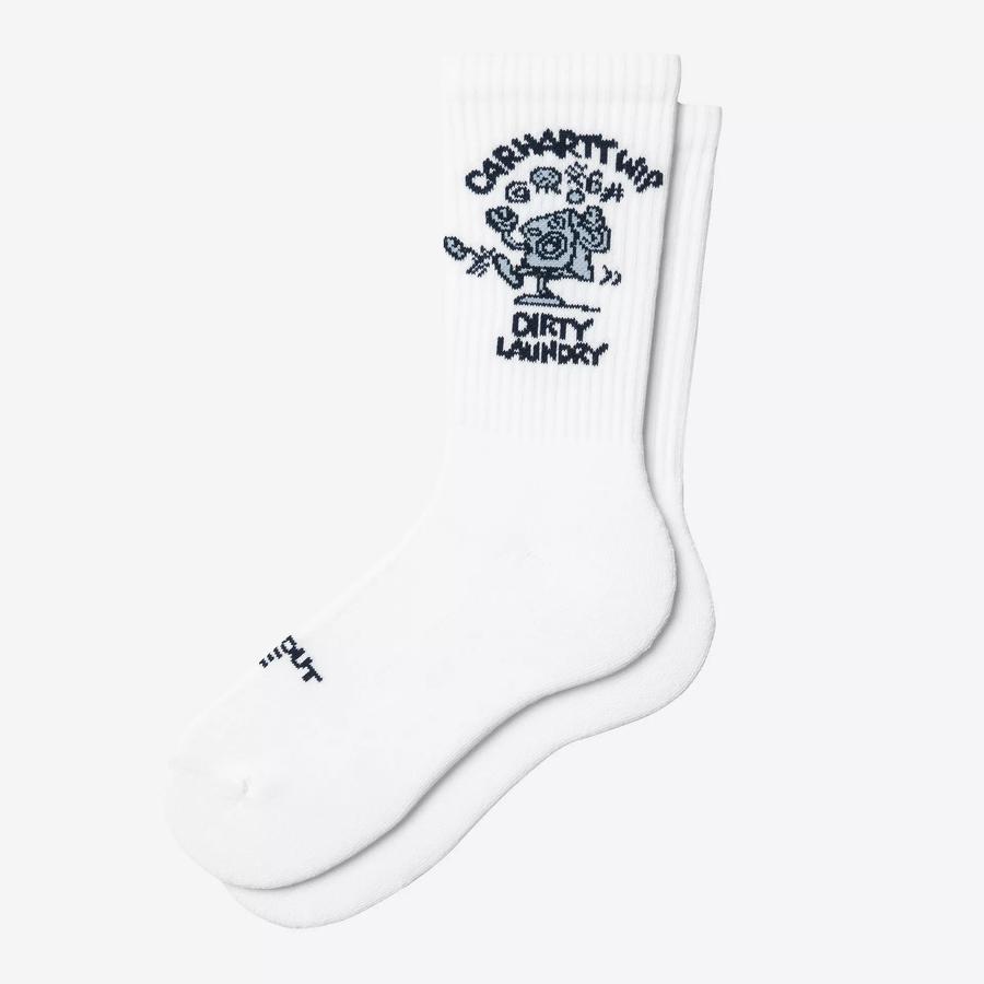 Carhartt WIP Dirty Laundry Socks - White